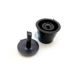 DESLIZADOR PLASTICO GRANDE 16MM NEGRO