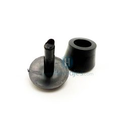 DESLIZADOR PLASTICO PEQUEÑO  12MM NEGRO