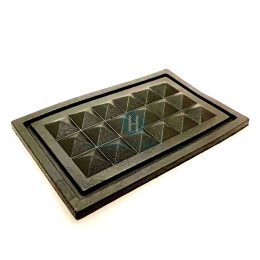 DESLIZADOR TACHE PIRAMIDE GRANDE  #6  70MM * 10MM NEGRO